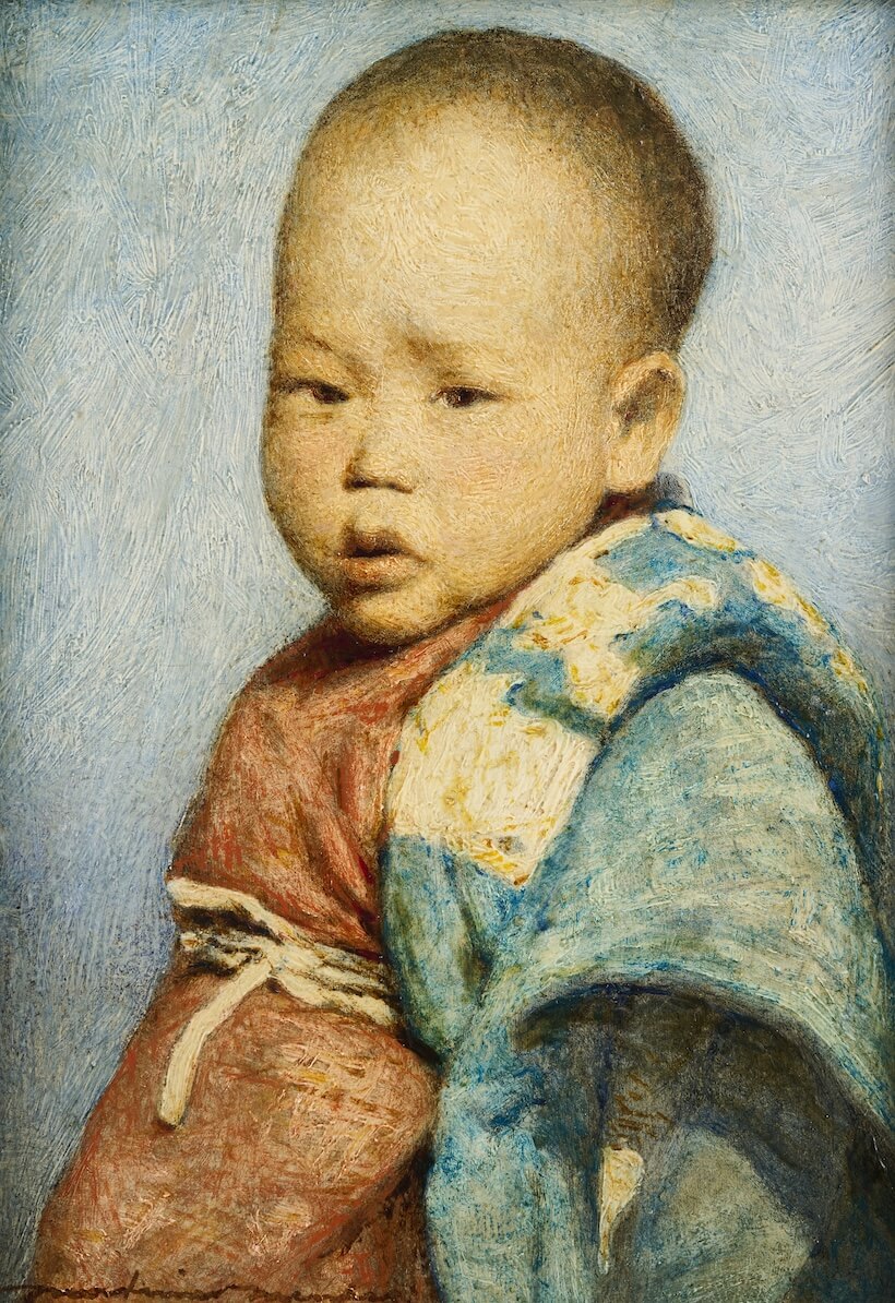 Young Boy, Japan by Mortimer Menpes (1855-1938)