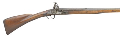 Lot 256 - A .500 CALIBRE NEW ENGLAND FLINTLOCK RIFLE BY EDMUND BEMIS