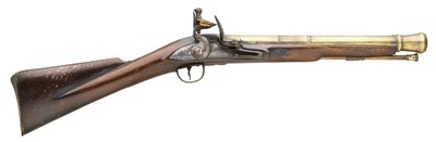 Lot 258 - **A FLINTLOCK BLUNDERBUSS BY T. JORDAN