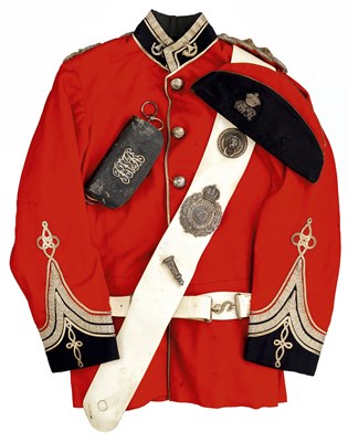 Lot 265 - A VICTORIAN OFFICER'S UNIFORM OF THE BOMBAY VOLUNTEER RIFLES CIRCA 1900