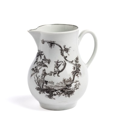 Lot 10 - A WORCESTER SMALL JUG, CIRCA 1756-60