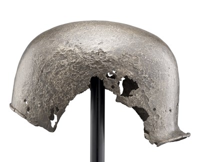 Lot 297 - THE SKULL OF A GERMAN BURGONET