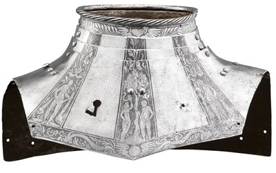 Lot 307 - A FINE NORTH GERMAN COLLAR WITH ETCHED DECORATION