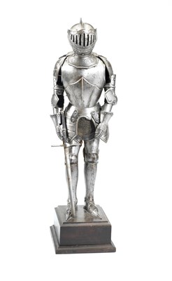 Lot 329 - A MINIATURE ARMOUR IN LATE GOTHIC STYLE