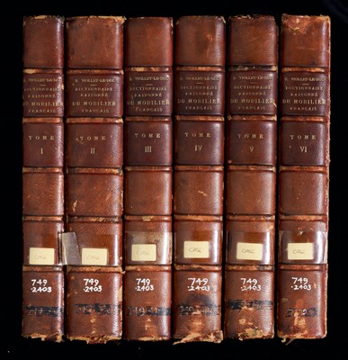 Lot 358 - Viollet-Le-Duc, E., Dictionnaire RaisonnÃ© Du Mobilier FranÃ§ais De L'Ã‰poque