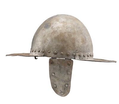 Lot 381 - A EUROPEAN SAPPER'S HELMET