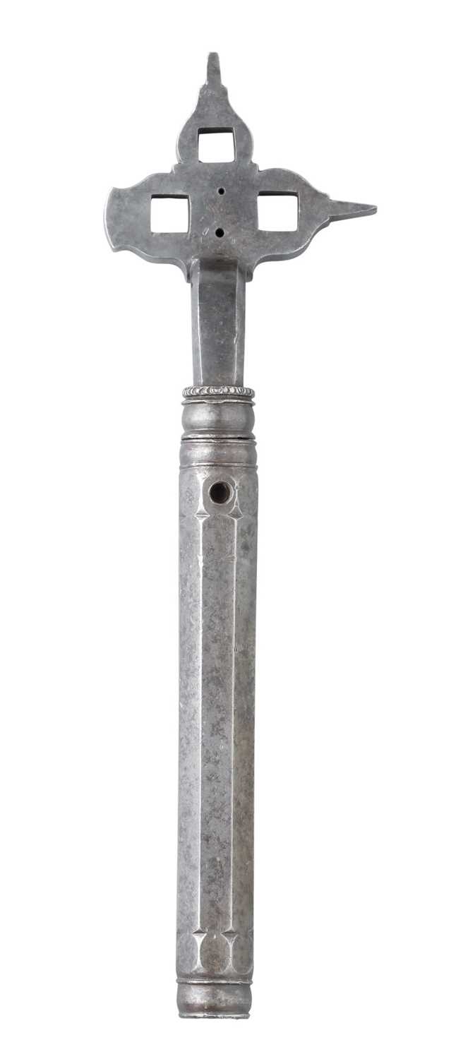 Lot 386 - A GERMAN COMBINED WHEEL-LOCK SPANNER