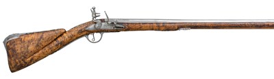 Lot 396 - A FINE 16 BORE SOUTH GERMAN FLINTLOCK SPORTING GUN BY IOHANN STERR