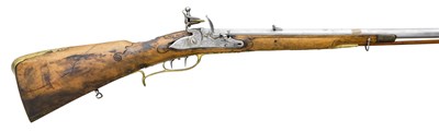 Lot 398 - A .600 CALIBRE GERMAN BUTT RESERVOIR AIR RIFLE BY BOSLER