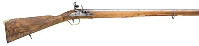 Lot 413 - A 32 BORE SAXON FLINTLOCK SPORTING GUN