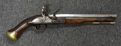 Lot 435 - A COMPOSITE .600 CALIBRE FLINTLOCK REGULATION PISTOL