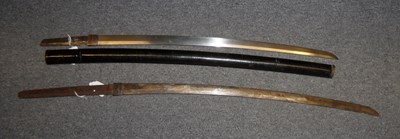 Lot 3 - TWO JAPANESE SWORDS (KATANA)
