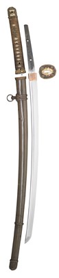 Lot 6 - A JAPANESE OFFICER'S SWORD (KATANA)