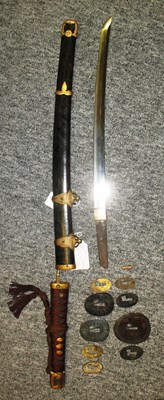 Lot 10 - A JAPANESE EDO PERIOD SWORD (WAKIZASHI)