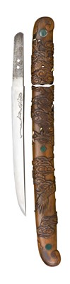 Lot 17 - A JAPANESE DAGGER (AIKUCHI TANTO)