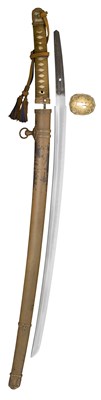 Lot 19 - A JAPANESE W. W. II SWORD (KATANA)