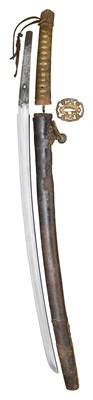 Lot 31 - A JAPANESE W. W. II SWORD (KATANA)