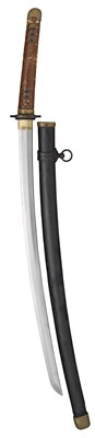 Lot 33 - A JAPANESE W. W. II SWORD (KATANA)