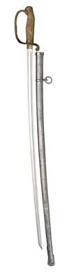 Lot 45 - A JAPANESE W. W. II ARMY OFFICER'S DRESS SWORD