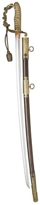 Lot 47 - A JAPANESE W. W. II ARTILLERY SWORD