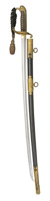 Lot 56 - A JAPANESE W. W. II NAVAL OFFICER'S SWORD
