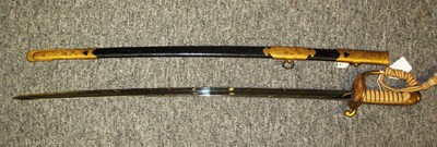 Lot 58 - A JAPANESE W. W. II NAVAL OFFICER'S SWORD