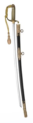 Lot 61 - A JAPANESE W.W. II NAVAL OFFICER'S SWORD