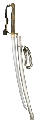 Lot 64 - A JAPANESE W. W. II POLICE OFFICER'S SWORD
