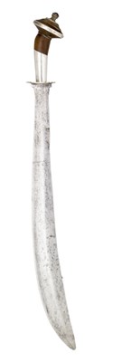 Lot 77 - **A SILVER-MOUNTED MALAY JUNGLE KNIFE (GOLOK)