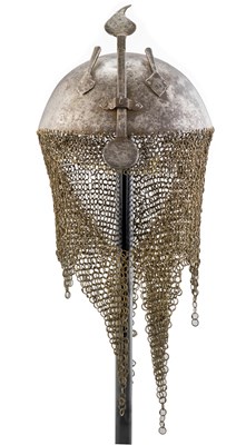 Lot 94 - AN INDIAN  HELMET (KULAH KHUD)