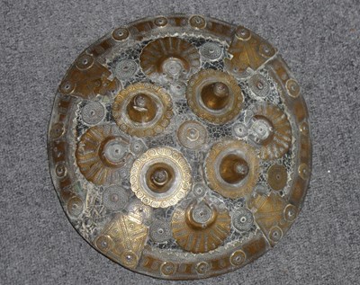 Lot 96 - A SMALL INDIAN SHIELD (DHAL)