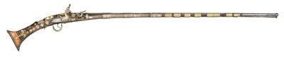 Lot 117 - A 32 BORE NORTH AFRICAN SNAPHAUNCE GUN