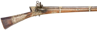 Lot 119 - **A 40 BORE OTTOMAN BALKAN MIQUELET-LOCK RIFLE