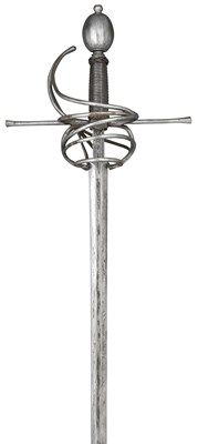 Lot 134 - A SWEPT-HILT RAPIER
