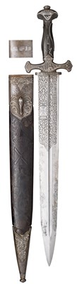 Lot 136 - A FINE FRENCH HUNTING SWORD OF EXHIBITION QUALITY MADE FOR GUSTAVE MARIE FRANÃ‡OIS COLLIN DE GÃ‰VAUDON
