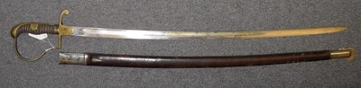 Lot 179 - A CONTINENTAL REGULATION SWORD