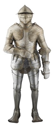 Lot 215 - **A COMPOSITE GERMAN HEAVY FIELD ARMOUR