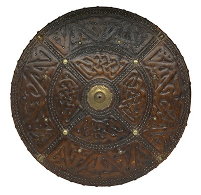 Lot 227 - A TARGE IN SCOTTISH 18TH CENTURY STYLE