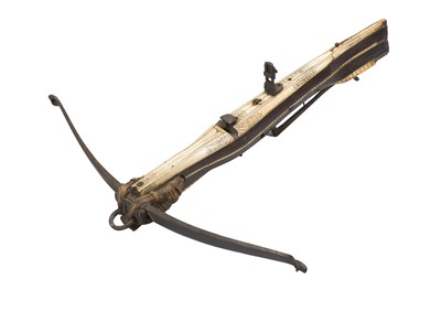 Lot 240 - A SMALL GERMAN SPORTING CROSSBOW
