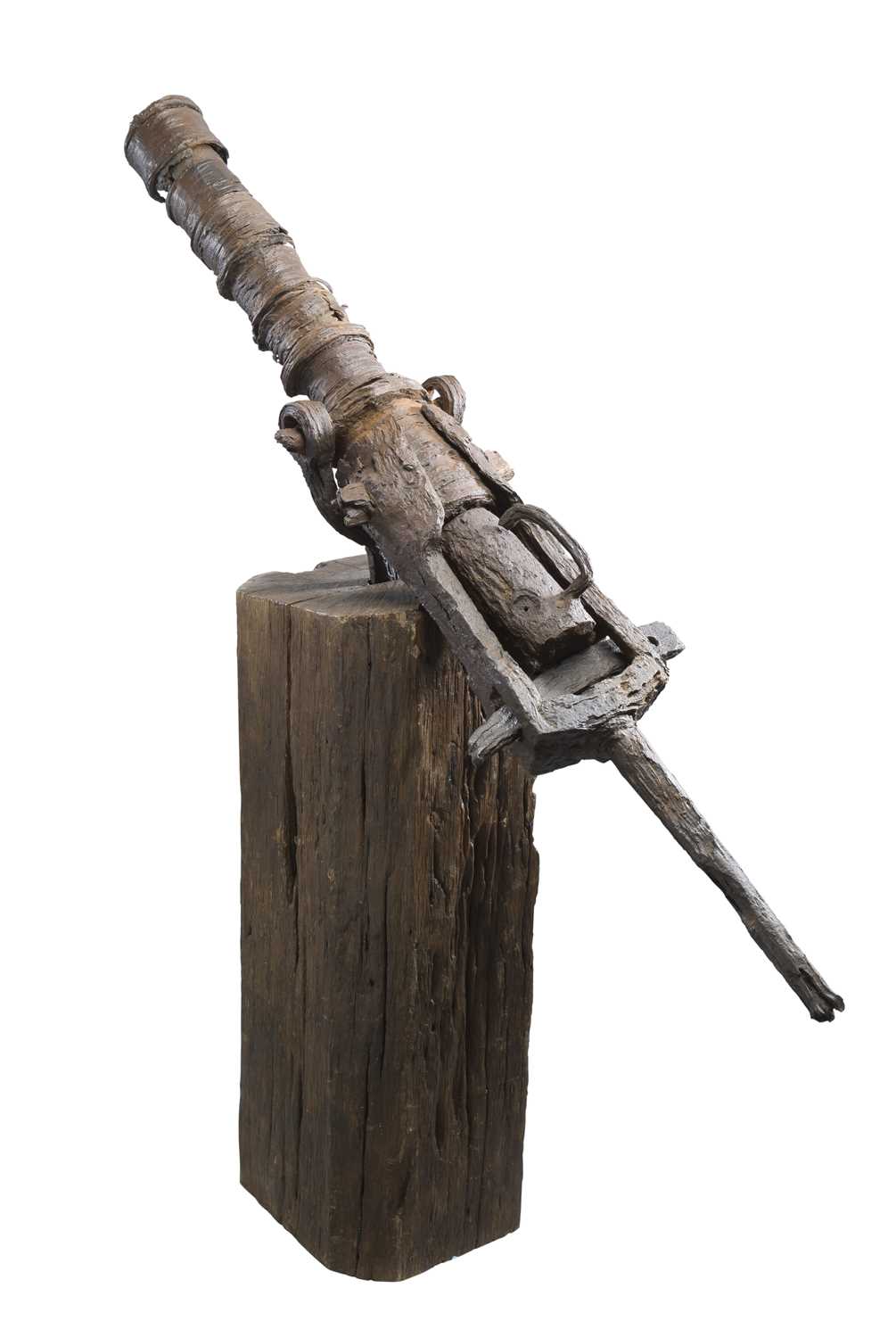 Lot 249 - A RARE BREECH-LOADING CANNON