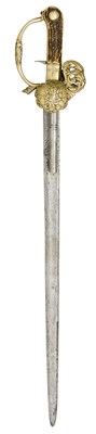 Lot 255 - A RARE GERMAN COMBINED HUNTING SWORD AND PERCUSSION PISTOL