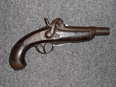 Lot 282 - AN 18 BORE FRENCH MODEL 1842 GENDARMERIE PISTOL