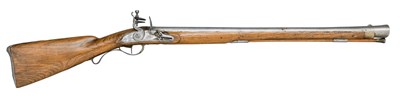 Lot 296 - A RARE BALTIC FLINTLOCK BLUNDERBUSS