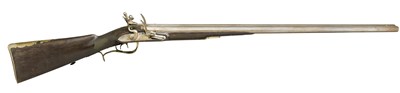 Lot 298 - **A 22 BORE BAVARIAN D.B. FLINTLOCK SPORTING GUN BY J. M. DOBNER IN ERDING