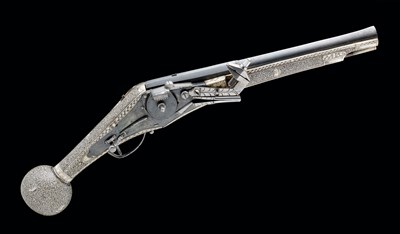 Lot 303 - A FINE 25 BORE THURINGIAN WHEEL-LOCK PISTOL, CIRCA 1590