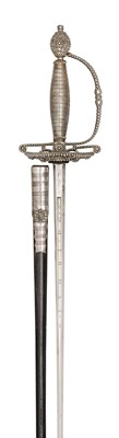 Lot 314 - **A SMALL-SWORD WITH CUT-STEEL HILT