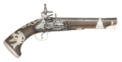 Lot 331 - **A 16 BORE RIPOLL MIQUELET-LOCK PISTOL