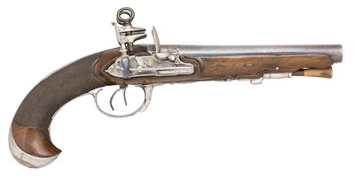 Lot 332 - **AN 18 BORE D.B. SPANISH MIQUELET-LOCK PISTOL BY PER FRANCISCO GABIOLA