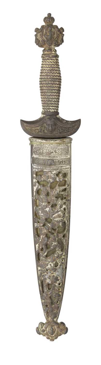 Lot 155 - A 'HOLBEIN' DAGGER IN SWISS 16TH CENTURY STYLE