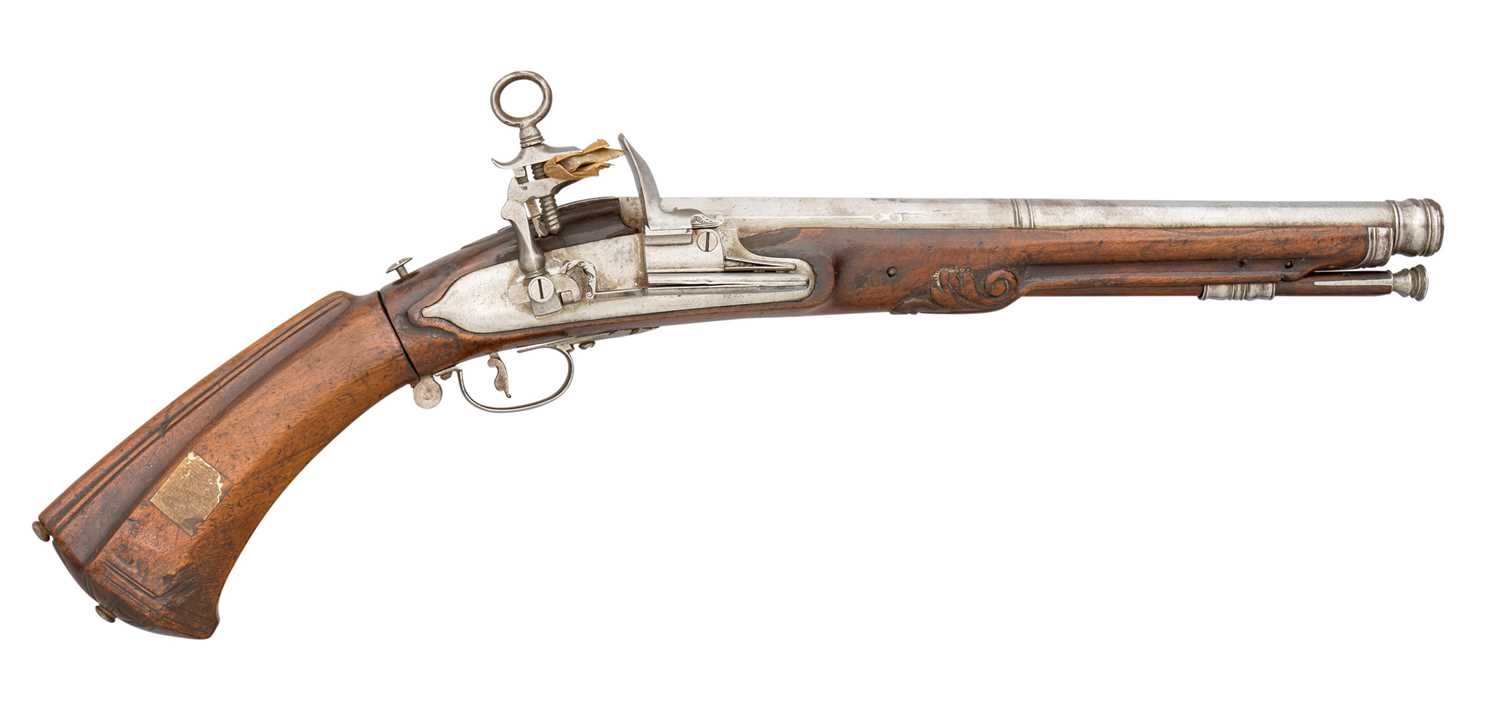 Lot 335 - AN 11 BORE CENTRAL ITALIAN ROMAN-LOCK CARBINE